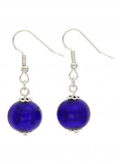 Glass Midnight Drop Earrings