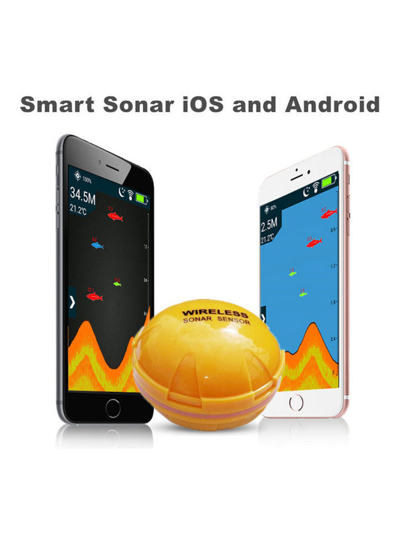 Wireless Bluetooth Smart Fish Finder Sounder Sonar Fishfinder Sea Fish Detect 10*10*10cm