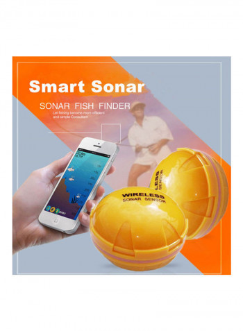 Wireless Bluetooth Smart Fish Finder Sounder Sonar Fishfinder Sea Fish Detect 10*10*10cm