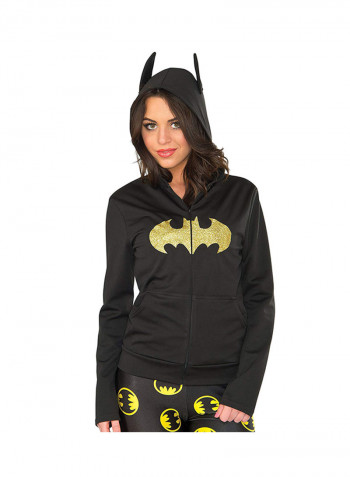 Adult's Womens Classic DC Comics Batgirl Fitted Hoodie Costume