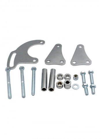 Power Steering Pump Bracket Set for SB Chevy LWP SBC Long Water Pump 350