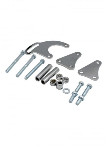 Power Steering Pump Bracket Set for SB Chevy LWP SBC Long Water Pump 350