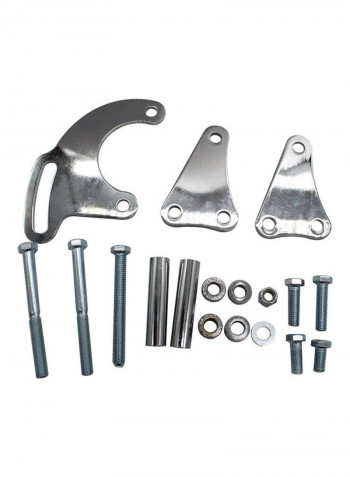 Power Steering Pump Bracket Set for SB Chevy LWP SBC Long Water Pump 350