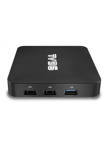 TV96 Android TV Box - EU Plug V5283 Black