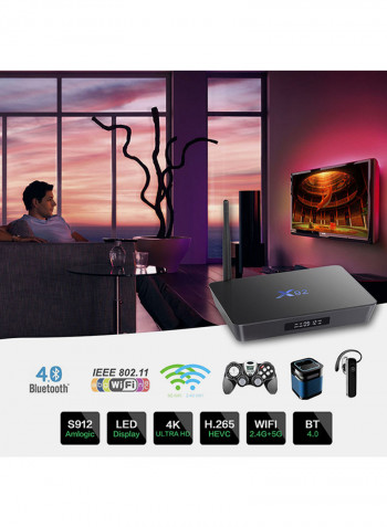 X92 4K Smart TV Box V258 Black