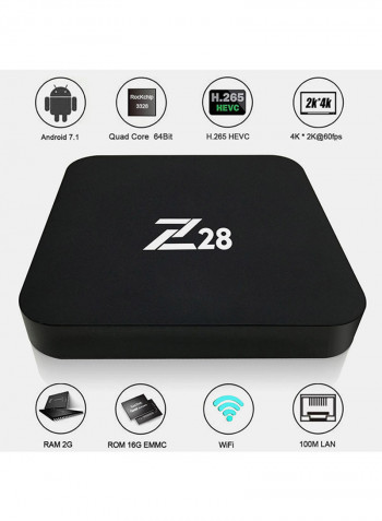Z28 4K Smart TV Box V291 Black
