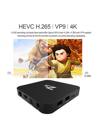 Z28 4K Smart TV Box V291 Black