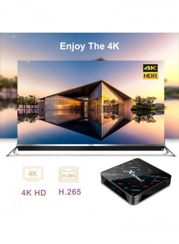 Android 9.0 Smart TV Set Top Box X88 PRO PLUS Black