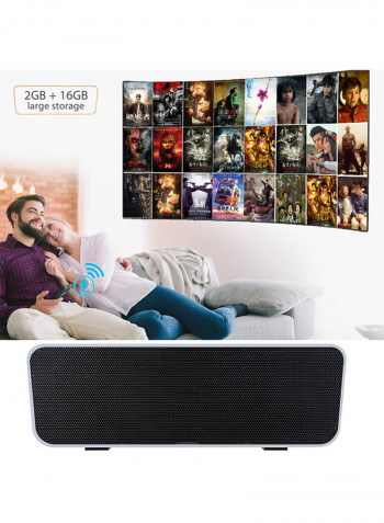 Magic One Android TV Box + Wireless Bluetooth Speaker Sound Bar RK3328 Silver