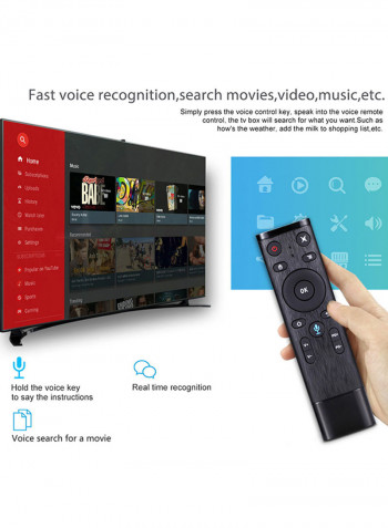 Magic One Android TV Box + Wireless Bluetooth Speaker Sound Bar RK3328 Silver
