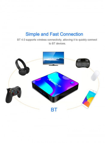 X88 Pro 10 Smart Android TV Box V7611UK-128G Black/Blue
