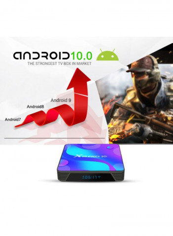 X88 Pro 10 Smart Android TV Box V7611UK-128G Black/Blue