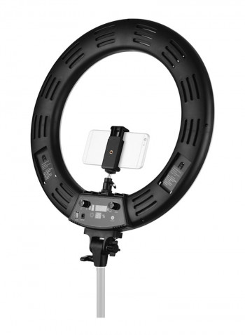 60W 3000-6000K Dimmable Colour Temperature Photography LED Ring Light 18inch Black