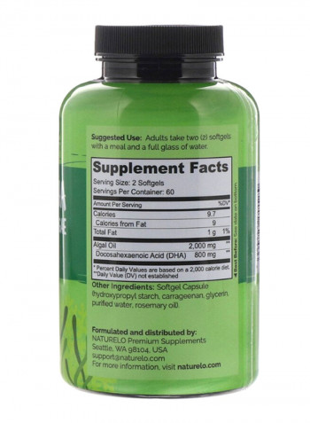 Vegan DHA Omega 3 - 120 Softgels
