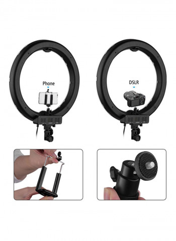 LED Video Light Dimmable Photography Ring Fill Light Set Multicolour