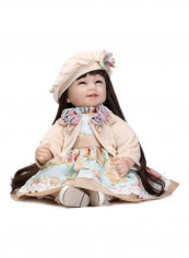 Reborn Girl Toddler Life Size Dolls Vinyl Silicone Babies Safety Toys For Girls Age 3+ 20inch