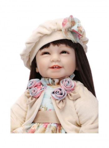 Reborn Girl Toddler Life Size Dolls Vinyl Silicone Babies Safety Toys For Girls Age 3+ 20inch