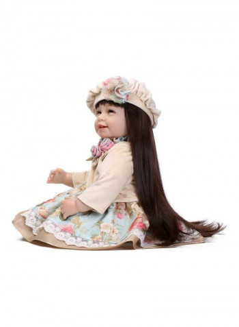 Reborn Girl Toddler Life Size Dolls Vinyl Silicone Babies Safety Toys For Girls Age 3+ 20inch