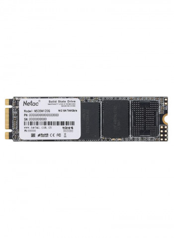 SSD Solid State Internal Hard Drive 120GB Black