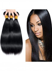 3-Piece Brazilian Virgin Hair Bundles black 14inch