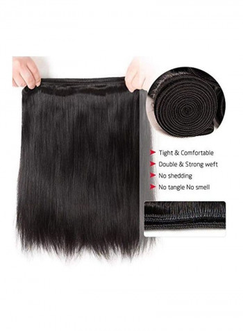 3-Piece Brazilian Virgin Hair Bundles black 14inch