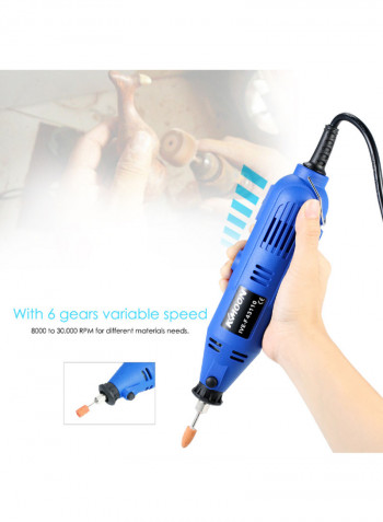 6-Speed Professional Electric Grinder Set Blue