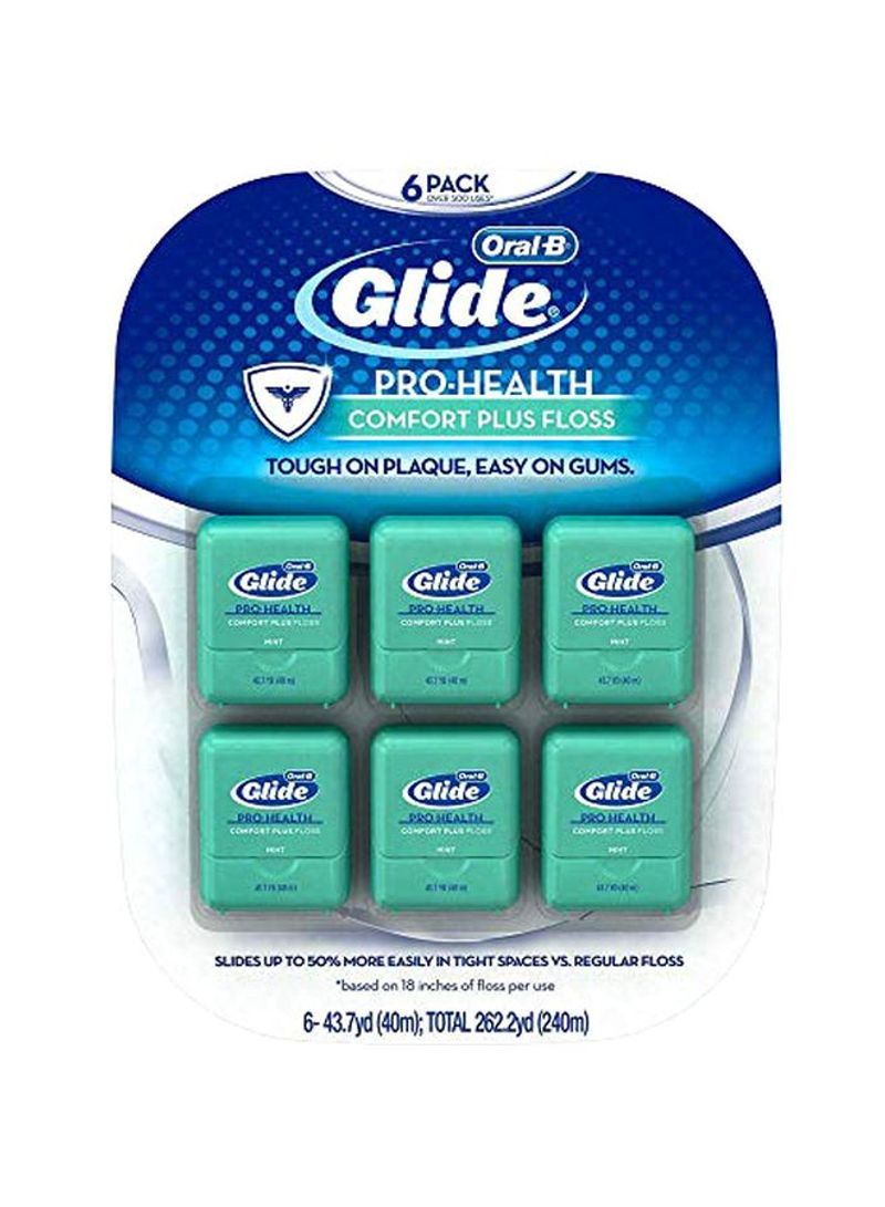 Pack Of 12 Glide Crest Dental Floss Multicolour 40meter