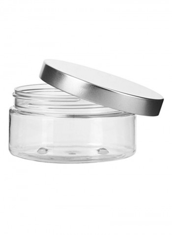 Pack Of 12 Refillable Low Profile Jar With Metal Lid And Spatulas Clear/Silver