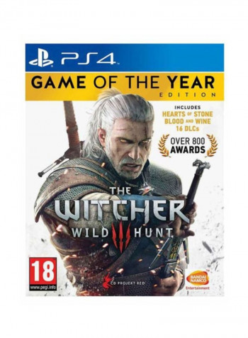 لعبة الفيديو "The Witcher III: Wild Hunt (إصدار عالمي/إصدار دولي) " مزودة بذراع تحكم لاسلكي دوال شوك 4 - تقمص الأدوار - بلاي ستيشن 4 (PS4)