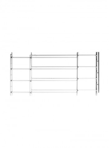 4-Bar Fixed Window Guard White 14x15inch