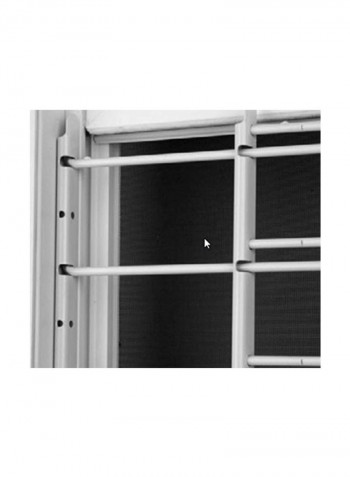 4-Bar Fixed Window Guard White 14x15inch