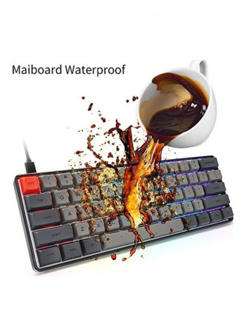 61 Keys Gaming Mechanical Keyboard With RGB Backlit