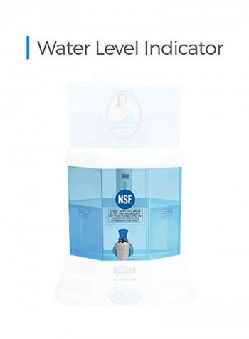 Gold 20-litres UF Technology Based Gravity Water Purifier, Blue White 3496g