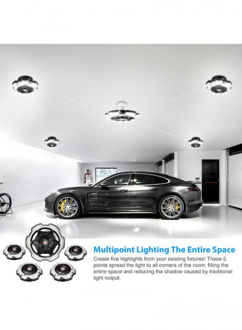 LU-L11-96 120W LEDs Ceiling Light Black 27.50x9.50x27.50cm