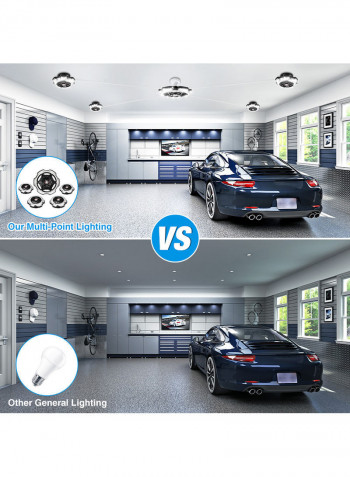 LU-L11-96 120W LEDs Ceiling Light Black 27.50x9.50x27.50cm