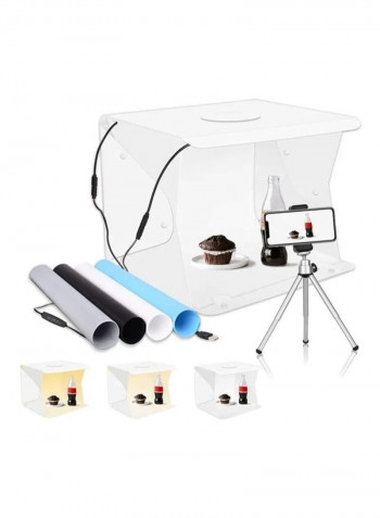 Portable Photo Studio Box with USB Cable and Shooting Tent Multicolour