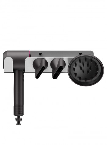 Wall Mount Hair Dryer Holder Silver
