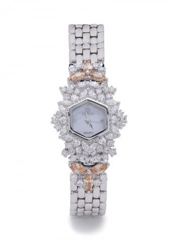 Women's 22K Gold Plated With Crystal Analog Watch P-21843