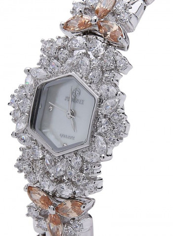 Women's 22K Gold Plated With Crystal Analog Watch P-21843