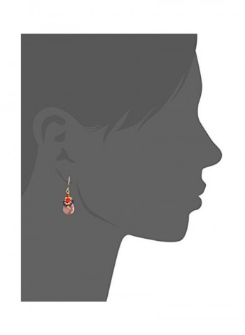Quartz Studded Mini Teardrop Earrings