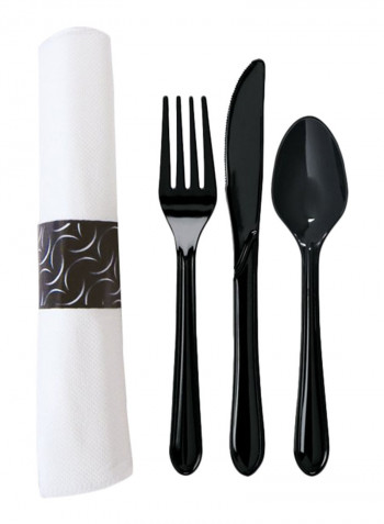 100-Piece Pre-Rolled Dinner Napkin Set