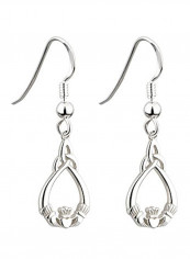 Claddagh Trinity Knot Dangles Earrings reviews Claddagh Trinity Knot Dangles Earrings