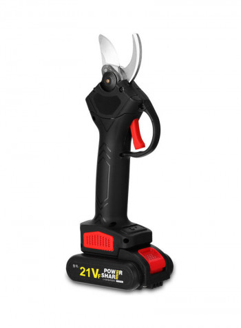 Cordless Electric Pruning Shear Tool Black/Red