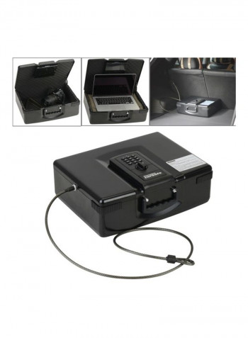 Multi-Functional Electronic Safe Storage Steel Plate Keyword And Rotation Button Box With Emergency Key