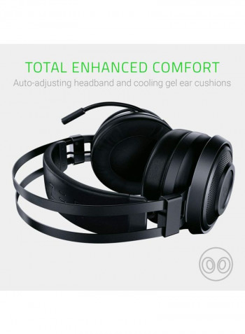 Nari Essential Wireless Over-Ear Gaming Headphones Black