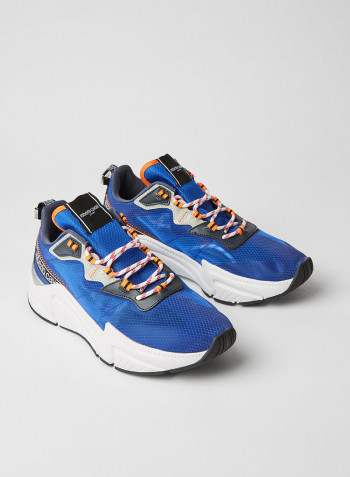 Halvin Mix Lace Up Low Top Sneaker ROYAL/NAVY/GRAY