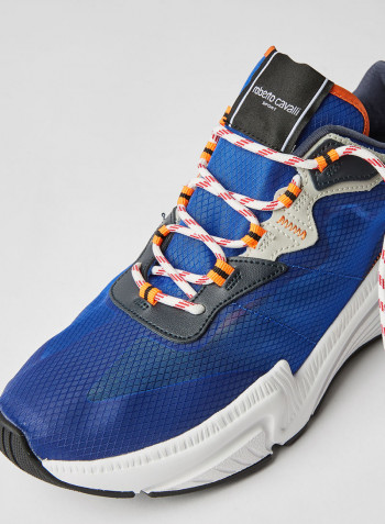 Halvin Mix Lace Up Low Top Sneaker ROYAL/NAVY/GRAY