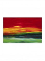 Island Sky 2 Artwork Canvas Wall Art Multicolour 16 x 24inch