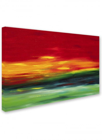 Island Sky 2 Artwork Canvas Wall Art Multicolour 16 x 24inch