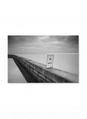 Be Happy Canvas Wall Art Black/White 16 x 24inch